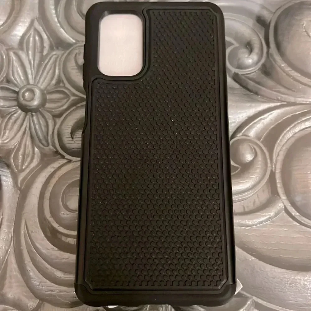 Samsung A32 5G Matte black phone case Non Slip Textured Back - Military …
